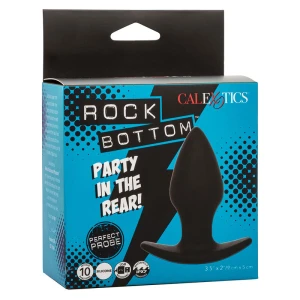 CALEXOTICS - ROCK BOTTOM PERFECT ANAL PLUG 10 WIBRACJI SILIKON CZARNY